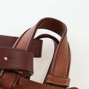 LOEWE Hammock Hand Bag Leather 2way Brown Gold Auth 204880SAM-14