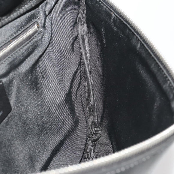 FENDI Bugseye Body Bag Leather Black Silver 7VA434 Auth 204881M