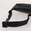 FENDI Bugseye Body Bag Leather Black Silver 7VA434 Auth 204881M-7