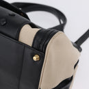 Chloe Alice Hand Bag Leather 2way Black Gold Auth 204883-16