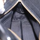 Chloe Alice Hand Bag Leather 2way Black Gold Auth 204883-22