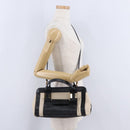 Chloe Alice Hand Bag Leather 2way Black Gold Auth 204883-25