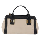 Chloe Alice Hand Bag Leather 2way Black Gold Auth 204883-2