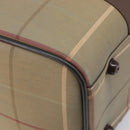Burberrys Nova Check Boston Bag Canvas Brown Gold Auth 204885A-14