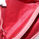 GUCCI GG Canvas Bamboo Hand Bag Red Silver 112526 Auth 204886-15