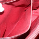 GUCCI GG Canvas Bamboo Hand Bag Red Silver 112526 Auth 204886-19