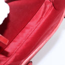 GUCCI GG Canvas Bamboo Hand Bag Red Silver 112526 Auth 204886-22