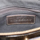 BURBERRY Nova Check Shoulder Bag PVC Leather Gold Auth 204889V-22