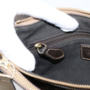 BURBERRY Nova Check Shoulder Bag PVC Leather Gold Auth 204889V-24