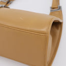 GUCCI Jackie Hand Bag Leather Beige Silver 002 1067 Auth 204890A-11
