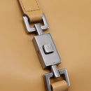 GUCCI Jackie Hand Bag Leather Beige Silver 002 1067 Auth 204890A-17