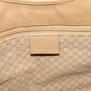 GUCCI Jackie Hand Bag Leather Beige Silver 002 1067 Auth 204890A-19