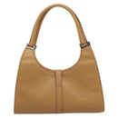 GUCCI Jackie Hand Bag Leather Beige Silver 002 1067 Auth 204890A-3