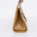 GUCCI Jackie Hand Bag Leather Beige Silver 002 1067 Auth 204890A-4