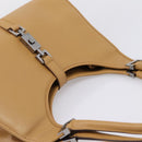 GUCCI Jackie Hand Bag Leather Beige Silver 002 1067 Auth 204890A-6