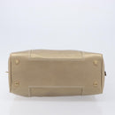 LOEWE Amazona 35 Hand Bag Leather Gold Auth 204893A-6