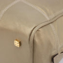 LOEWE Amazona 35 Hand Bag Leather Gold Auth 204893A-15