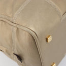 LOEWE Amazona 35 Hand Bag Leather Gold Auth 204893A-18