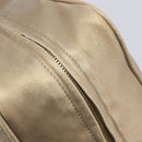 LOEWE Amazona 35 Hand Bag Leather Gold Auth 204893A-10