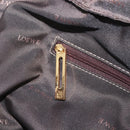 LOEWE Amazona 35 Hand Bag Leather Gold Auth 204893A-25