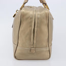 LOEWE Amazona 35 Hand Bag Leather Gold Auth 204893A-3