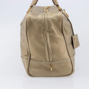 LOEWE Amazona 35 Hand Bag Leather Gold Auth 204893A-4
