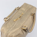 LOEWE Amazona 35 Hand Bag Leather Gold Auth 204893A-8