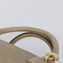 LOEWE Amazona 35 Hand Bag Leather Gold Auth 204893A-14