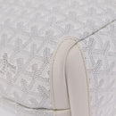 GOYARD Herringbone Artois PM Tote Bag PVC Leather White Auth 204894SM-15