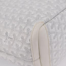 GOYARD Herringbone Artois PM Tote Bag PVC Leather White Auth 204894SM-17