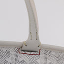 GOYARD Herringbone Artois PM Tote Bag PVC Leather White Auth 204894SM-19