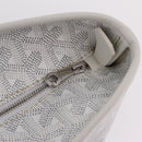 GOYARD Herringbone Artois PM Tote Bag PVC Leather White Auth 204894SM-20