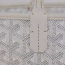 GOYARD Herringbone Artois PM Tote Bag PVC Leather White Auth 204894SM-2