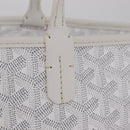 GOYARD Herringbone Artois PM Tote Bag PVC Leather White Auth 204894SM-3