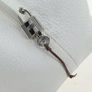 HERMES Picotan Lock PM Hand Bag Taurillon Leather White Silver Auth 204895SAM-14