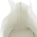 HERMES Picotan Lock PM Hand Bag Taurillon Leather White Silver Auth 204895SAM-18