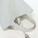 HERMES Picotan Lock PM Hand Bag Taurillon Leather White Silver Auth 204895SAM-6
