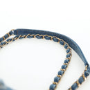 CHANEL Chain Shoulder Bag Denim Blue Gold CC Auth 204897SM-8