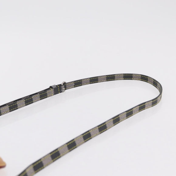 LOUIS VUITTON Damier Versette Vertical Bag White Black N60273 LV Auth 204899SAM