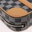 LOUIS VUITTON Damier Versette Vertical Bag White Black N60273 LV Auth 204899SAM-16