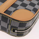 LOUIS VUITTON Damier Versette Vertical Bag White Black N60273 LV Auth 204899SAM-17
