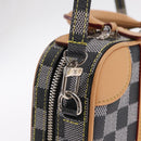 LOUIS VUITTON Damier Versette Vertical Bag White Black N60273 LV Auth 204899SAM-19