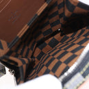 LOUIS VUITTON Damier Versette Vertical Bag White Black N60273 LV Auth 204899SAM-27
