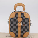 LOUIS VUITTON Damier Versette Vertical Bag White Black N60273 LV Auth 204899SAM-35