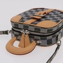 LOUIS VUITTON Damier Versette Vertical Bag White Black N60273 LV Auth 204899SAM-6