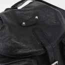 BALENCIAGA Backpack Leather Black Silver 326404 Auth 204900A-20