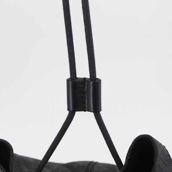 BALENCIAGA Backpack Leather Black Silver 326404 Auth 204900A