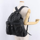 BALENCIAGA Backpack Leather Black Silver 326404 Auth 204900A-29