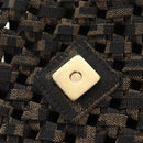 FENDI Zucca Canvas Mamma Baguette Shoulder Bag 2way Brown Black Auth 204902SM-20
