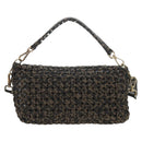 FENDI Zucca Canvas Mamma Baguette Shoulder Bag 2way Brown Black Auth 204902SM-3
